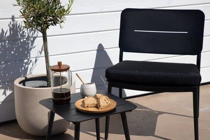 2er Set - Gartenstuhl Laura aus Stahl inklusive Kissen