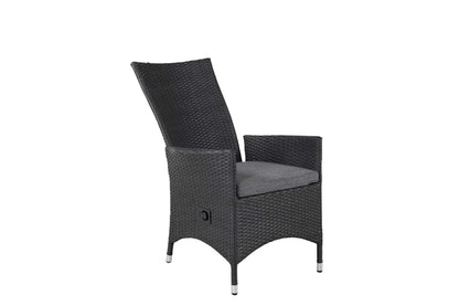 2er Set - Venezia Gartenstuhl in Rattanoptik in Schwarz, Weiß oder Naturoptik
