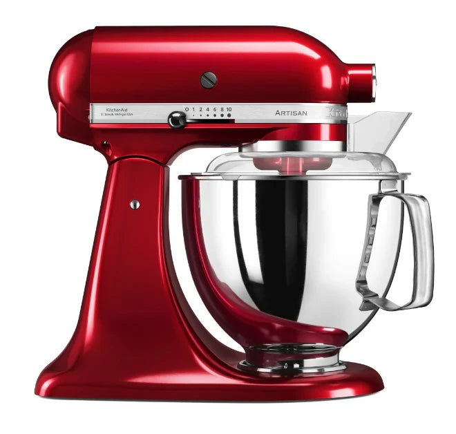 KitchenAid 4,8 L 5KSM175 Artisan Küchenmaschine Meatlover mit Ganzmetall- Fleischwolf und Spritzgebäckvorsatz